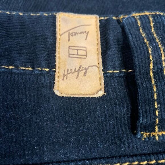 TOMMY HILFIGER Black Hipster Boot Corduroy Pants Women's 12 #772 - Picture 6 of 13